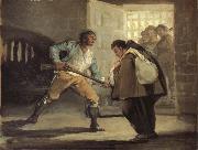 Francisco Goya El Maragato Points a gun oil painting artist